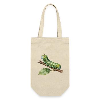 Papilio Caterpillar Swallowtail on Branch - Gift Bag for Bottles - nature - Front