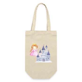 Princess in front of snow castle - Gift Bag for Bottles - nature - Front