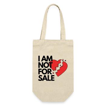 Not For Sale Broken Heart Graphic Tee Romantic - Gift Bag for Bottles - nature - Front