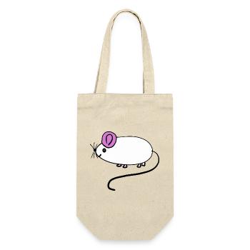 Mouse Rat Rodent Kids Baby - Gift Bag for Bottles - nature - Front