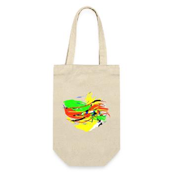 Yoga Pose - Child Asana - Abstract - Gift Bag for Bottles - nature - Front