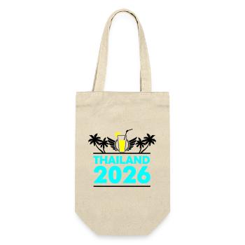 thailand_2026 - Geschenkbeutel für Flaschen - Natur - Vorne