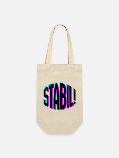 Stabil - Geschenkbeutel für Flaschen - Natur