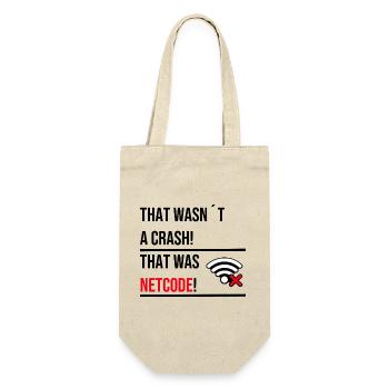 THAT WASNT A CRASH THAT WAS NETCODE V2 - Geschenkbeutel für Flaschen - Natur - Vorne