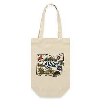 Ohio Buckeye State Vintage Travel Sticker - Gift Bag for Bottles - nature - Front