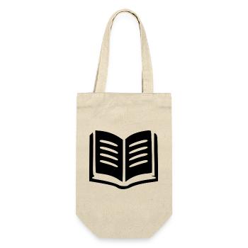 Buch Bücher lesen - Geschenkbeutel für Flaschen - Natur - Vorne