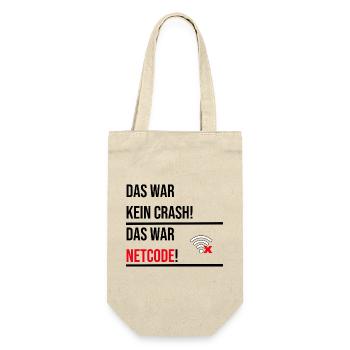 Das war kein Crash das war netcode V2 - Geschenkbeutel für Flaschen - Natur - Vorne