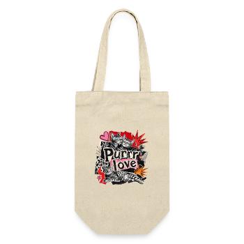 Punk Collage Bengal Cats - Gift Bag for Bottles - nature - Front