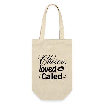 Chosen, Loved and Called - Geschenkbeutel für Flaschen - Natur - Vorne