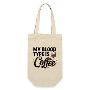 Kaffeeliebhaber, Espresso-Liebhaber, Koffein-Enthusiast - Geschenkbeutel für Flaschen - Natur - Vorne