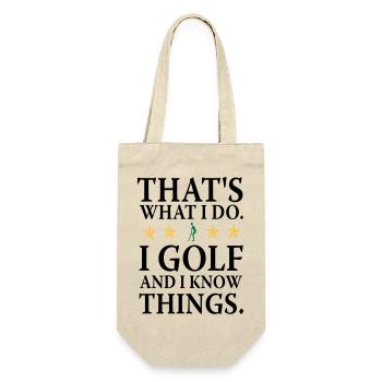Ich do Golf - Gift Bag for Bottles - nature - Front