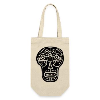 tête de mort t-shirt - Sac à bouteille - nature - Devant