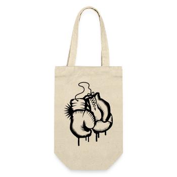 Deux gants de boxe dans le style de graffiti - Sac à bouteille - nature - Devant