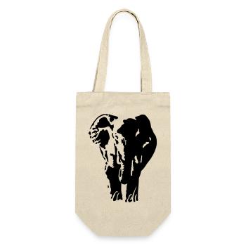 Elephant - Gift Bag for Bottles - nature - Front