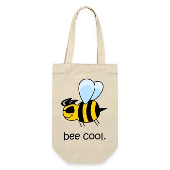 bee cool, cool bee, funny bee, be cool - Gift Bag for Bottles - nature - Front