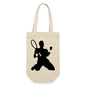 tennis - Geschenkbeutel für Flaschen - Natur - Vorne
