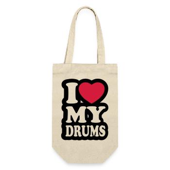 I love my drums - Gift Bag for Bottles - nature - Front