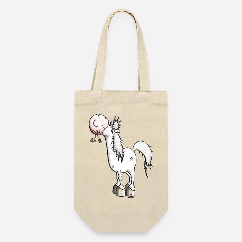 Verträumtes Pferd - Pferde - Geschenkbeutel für Flaschen - Natur