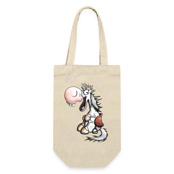 Laughing Horse - Gift Bag for Bottles - nature - Front