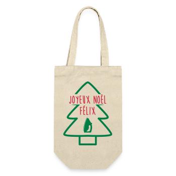Joyeux Noël Félix / Le Père Noël est une ordure - Sac à bouteille - nature - Devant