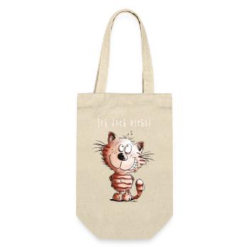 Je ne chat pas je chat motif BD cadeau - Sac à bouteille - nature - Devant