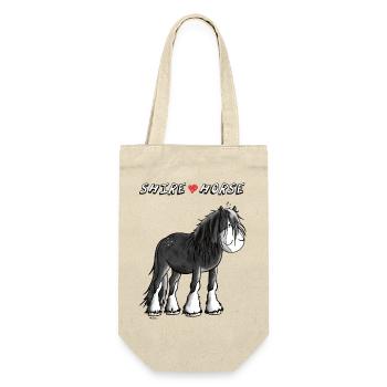 Love Shire Horses - Gift Bag for Bottles - nature - Front