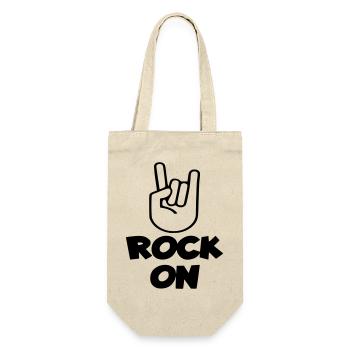 Rock on musician, bassist, music lover 001 - Gift Bag for Bottles - nature - Front