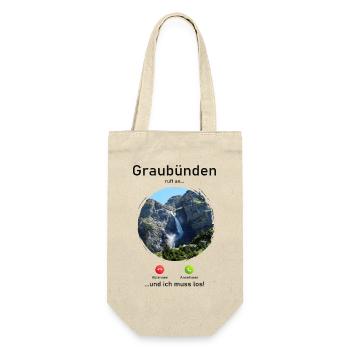 Graubünden Naturruf Design - Gift Bag for Bottles - nature - Front