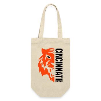 Cincinnati - Ohio - American Football Team - Geschenkbeutel für Flaschen - Natur - Vorne