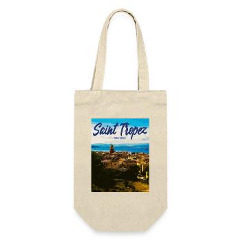 Saint Tropez Küstenflair Côte d'Azur - Geschenkbeutel für Flaschen - Natur - Vorne