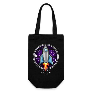 Rocket - Gift Bag for Bottles - black - Front