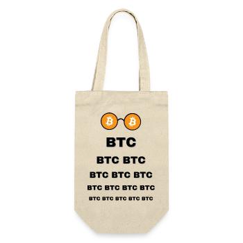 Bitcoin Lunette - Sac à bouteille - nature - Devant