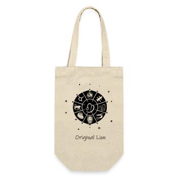 Zodiac sign Leo 001 black - Gift Bag for Bottles - nature - Front