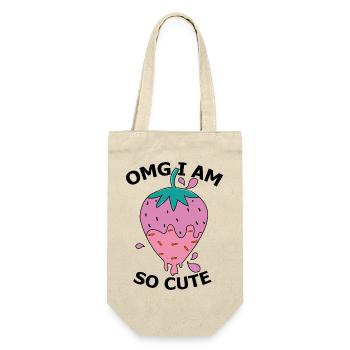 OMG, I am so Cute strswberry fun nursery design. - Gift Bag for Bottles - nature - Front