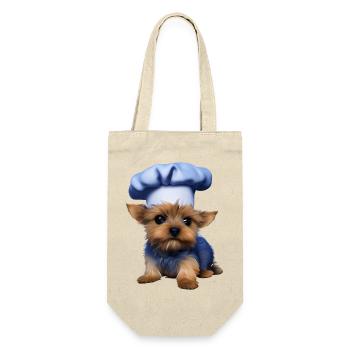 Restaurateur Puppy Yorkshire Terrier Cooking Dog - Gift Bag for Bottles - nature - Front