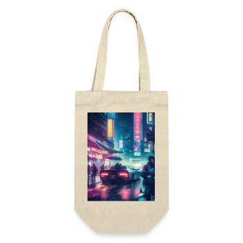 Retro Reverie: voiture de collection sous la pluie - Sac à bouteille - nature - Devant