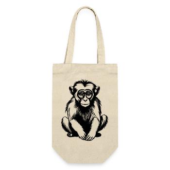Monkey Monkey Monkey Face Jungle - Gift Bag for Bottles - nature - Front