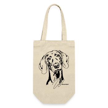Weimaraner Portrait Chien Chiens Wilsigns - Sac à bouteille - nature - Devant