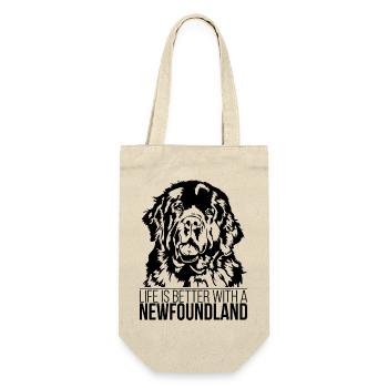 Newfoundland life is better dog Wilsigns - Gift Bag for Bottles - nature - Front