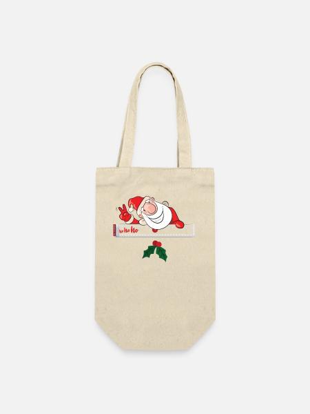 Christmas - Geschenkbeutel für Flaschen - Natur