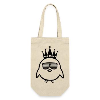 king kücken - Geschenkbeutel für Flaschen - Natur - Vorne