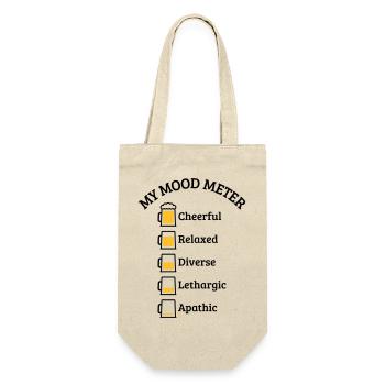 My Mood Meter (Beer Drinker / V3 / POS) - Gift Bag for Bottles - nature - Front