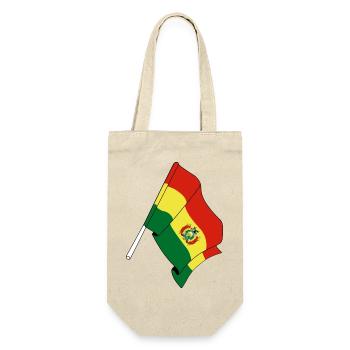 Flagge von Bolivien - Geschenkbeutel für Flaschen - Natur - Vorne