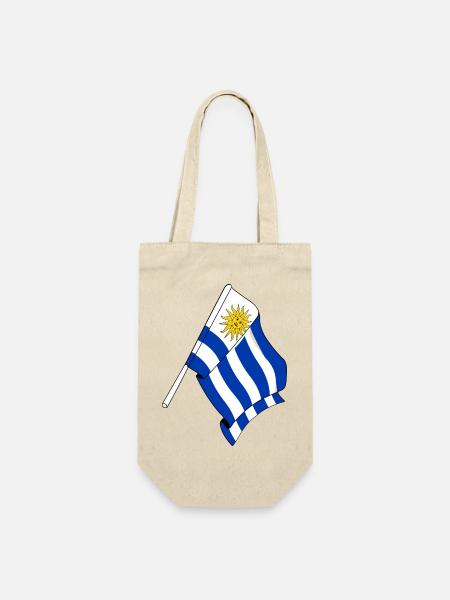 Flagge von Uruguay - Geschenkbeutel für Flaschen - Natur
