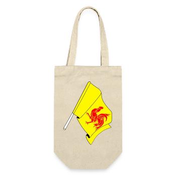 Flag of Wallonia Belgium - Gift Bag for Bottles - nature - Front