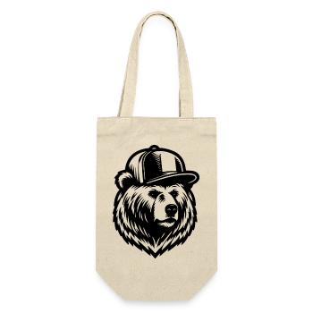 Cool Grizzly (Black) - Gift Bag for Bottles - nature - Front