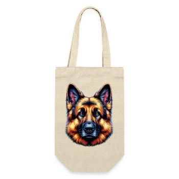 German Shepherd Dog Rex - Gift Bag for Bottles - nature - Front