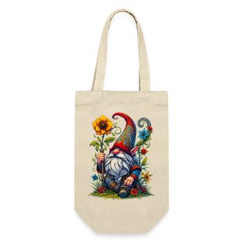Gnom-Goblin-Elf - Geschenkbeutel für Flaschen - Natur - Vorne