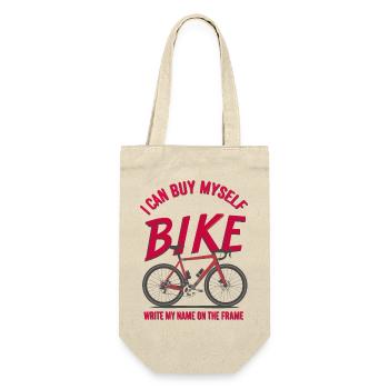 Custom Bike Quote T-Shirt - Gift Bag for Bottles - nature - Front