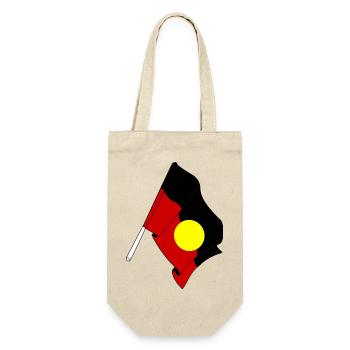 Flagge der Aborigines - Geschenkbeutel für Flaschen - Natur - Vorne